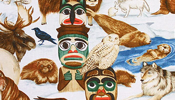 Kuscheldecke - Alaska Indian Winter