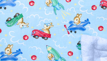 Kuscheldecke - Fliegende Hasen