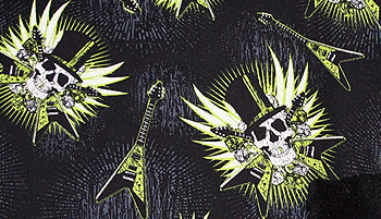 Kuscheldecke Skulls & Flying V