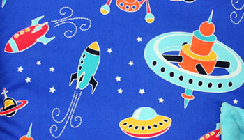 Kuscheldecke - Ufos