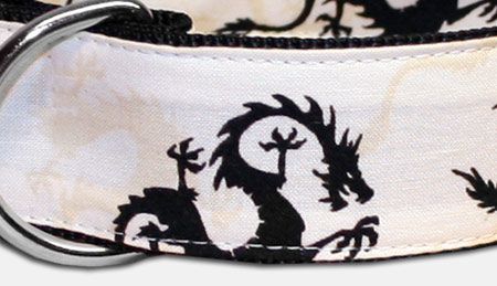 Sehr cooles Schatten Drachen Halsband - beige