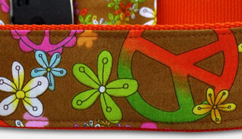 Flowers & Peace - Hundehalsband
