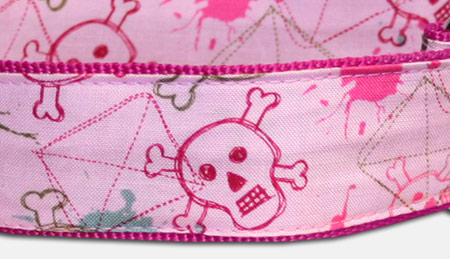 Graffiti Skull Totenkopf Hundehalsband - pink