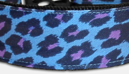 Blue Leopard - Hundehalsband