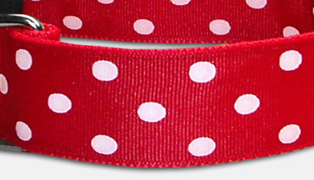 Lots of Dots Punkte Halsband - rot
