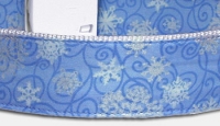 Schneeflocken Hundehalsband - hellblau