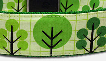 Trees - Bäume - Hundehalsband