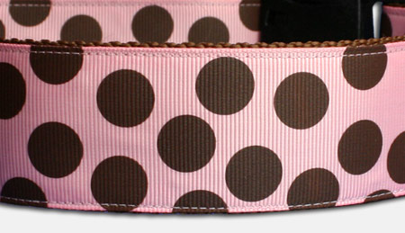 Big Dots - Hundehalsband - rosa