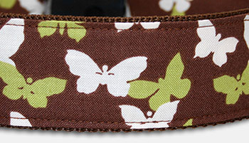 Flutters - Schmetterling Hundehalsband - braun