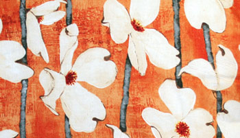Kuscheldecke - Dogwood Blüten