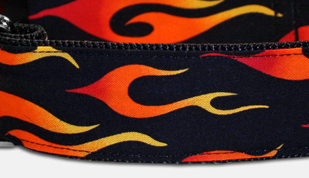 Hot Fire Flammen Halsband - orange