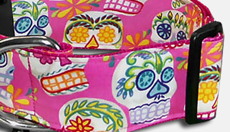 Mexican Kiko Skull Halsband - pink