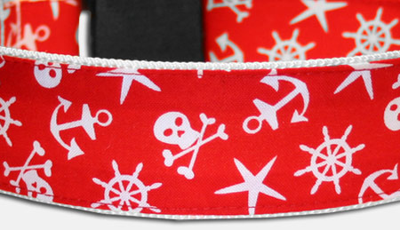 Kidd - Piraten Halsband - rot
