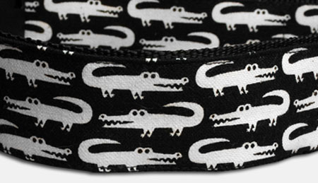 Krokodil Traffic Hundehalsband - schwarz