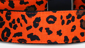Leoparden Halsband - orange