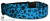 Leoparden Halsband - blau