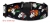 Hombre - mexikanisches Totenkopf - Skull Halsband - schwarz