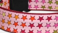 My Star - Sterne Hundehalsband - rosa