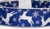 Hirsch Hundehalsband - blau