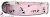 Lustiges Kuh Hundehalsband - rosa