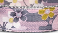 Sakura Kirschblüten - Hundehalsband - grau