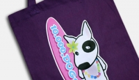 10.000.Dogs Aloha Bulli Einkaufstasche - purple