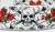 Skulls & Roses Hundehalsband - weiss