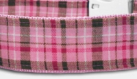 Check pink - kariertes Hundehalsband