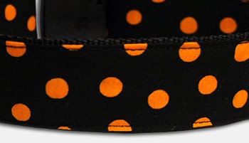 Lots of Halloween Dots - Punkte Hundehalsband