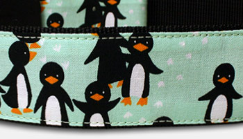 Pinguin Hundehalsband - mintgrün