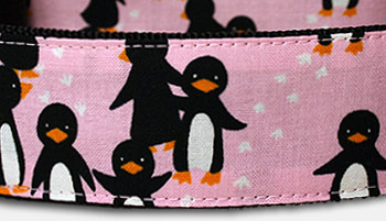 Pinguin Hundehalsband - rosa