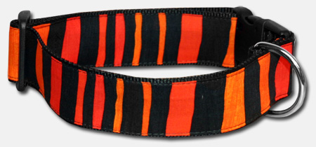 Stripes - Hundehalsband - orange